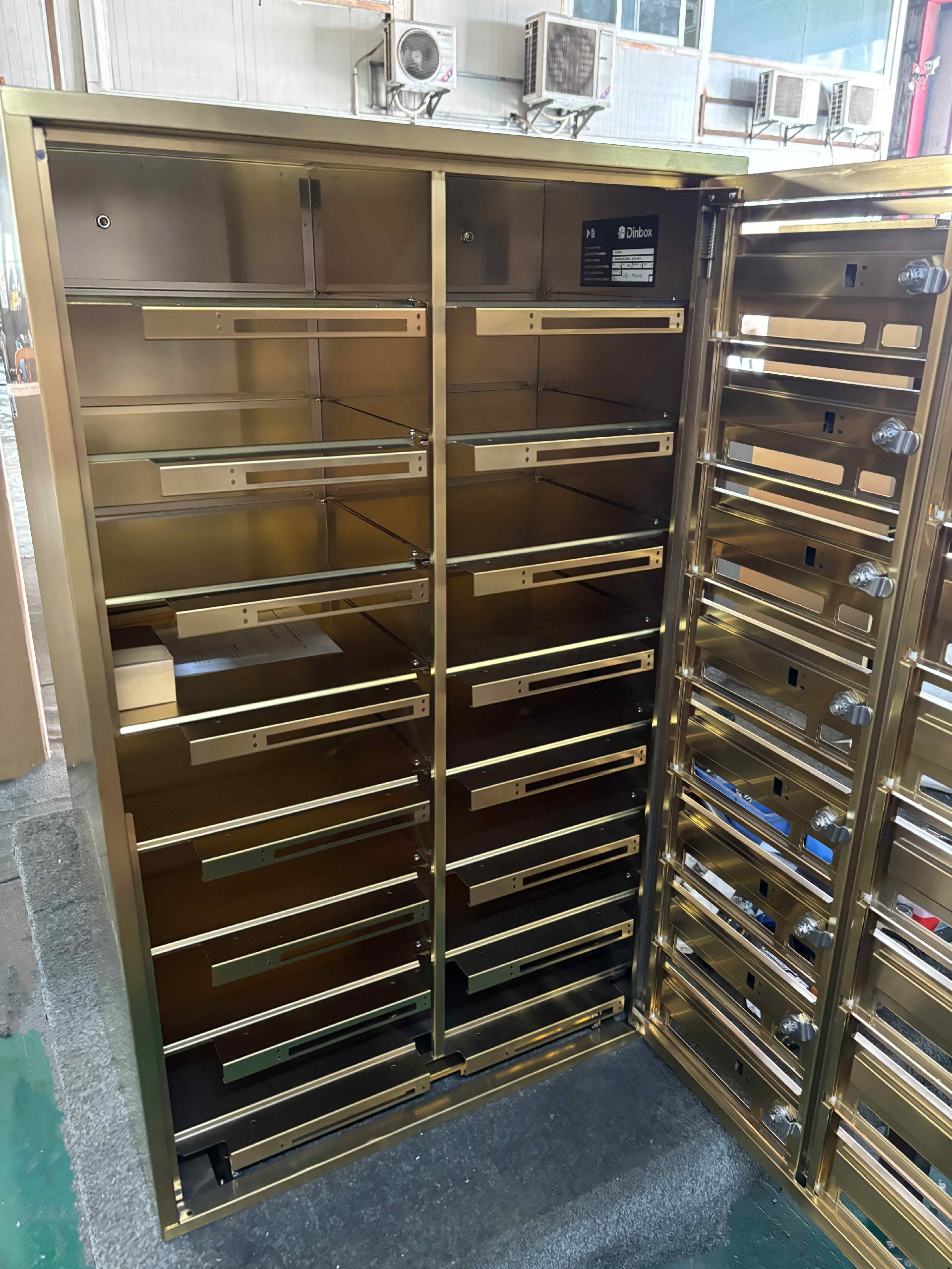 PVD gold coated stainless steel mailboxes