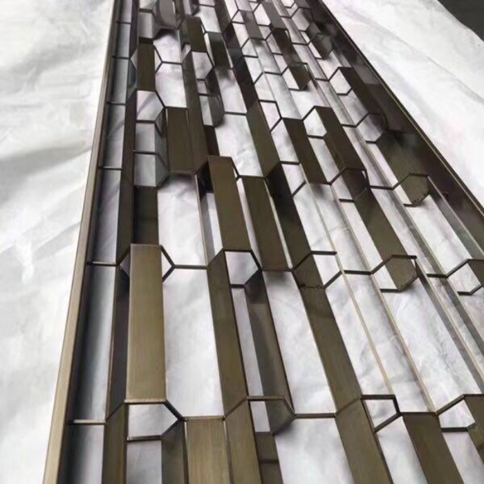 Bespoke PVD Brass Stainless Steel Room Divider