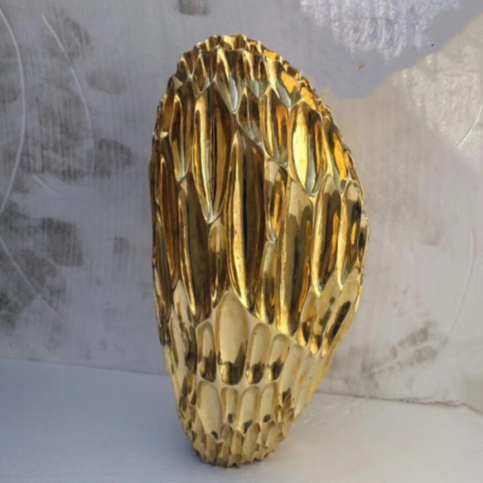 PVD Golden Finished Stainless Steel Sculpture