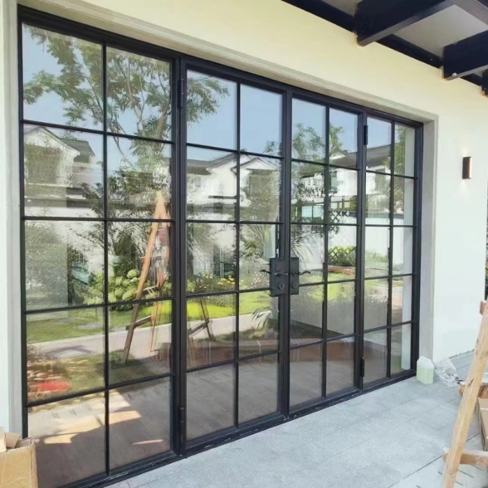 External Aluminum French Doors with Glass