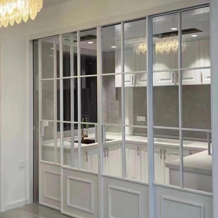 Apartment Interior French Door with Glass