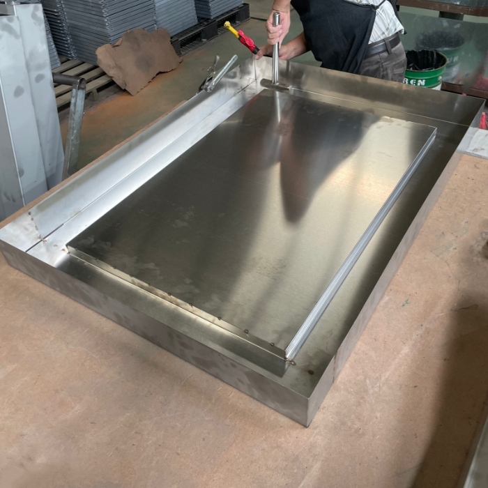 Bespoke Stainless Steel Tray for Raising Animals