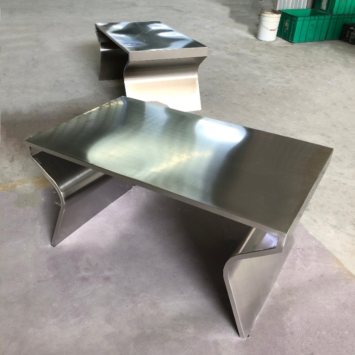 Bespoke Stainless Steel Outdoor Garden Benches