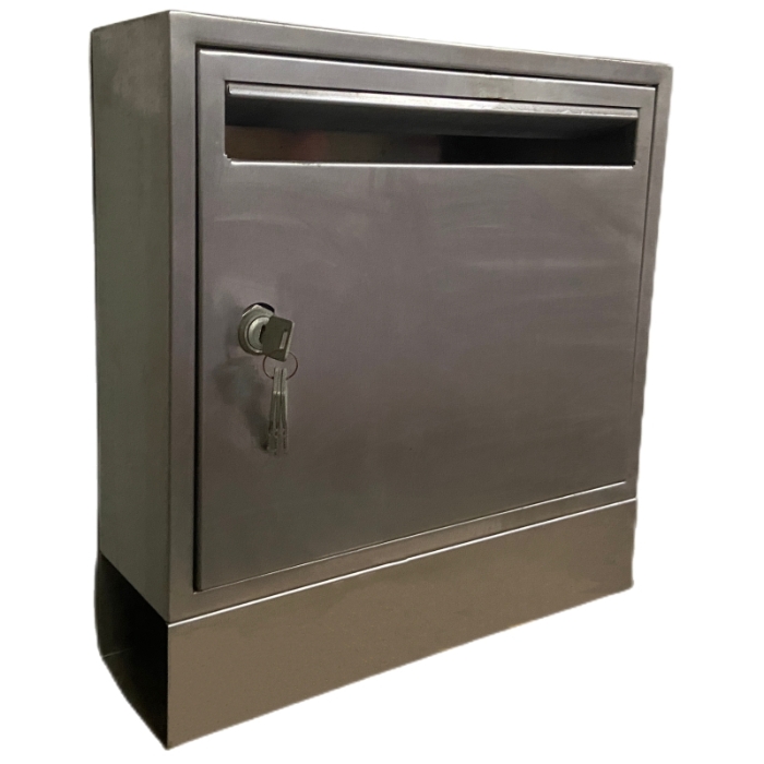 Stainless Steel Mailbox with Newspaper Holder