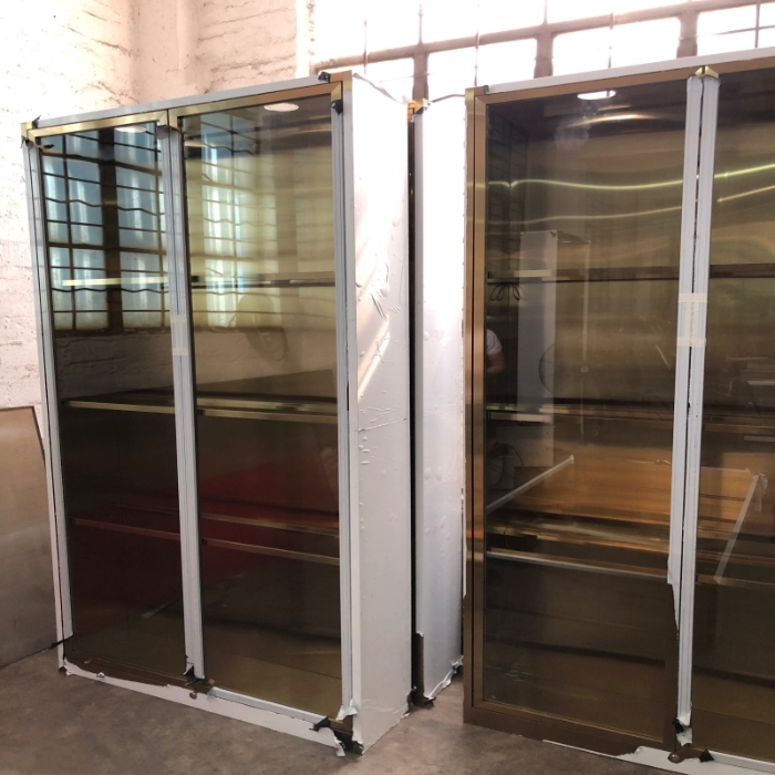 Stainless Steel Double Door Wine Cabinet