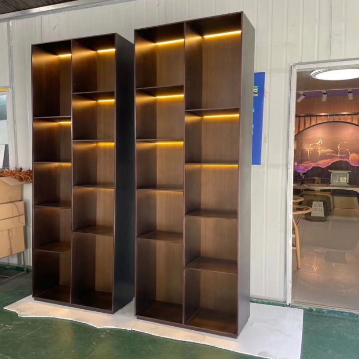 Stainless Steel Wine Cabinet with LED Lighting