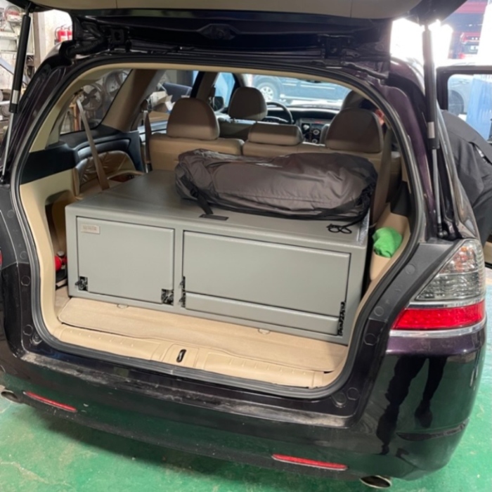 Honda CRV with Bespoke Metal Camping Box