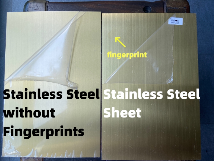 stainless steel with fingerprint