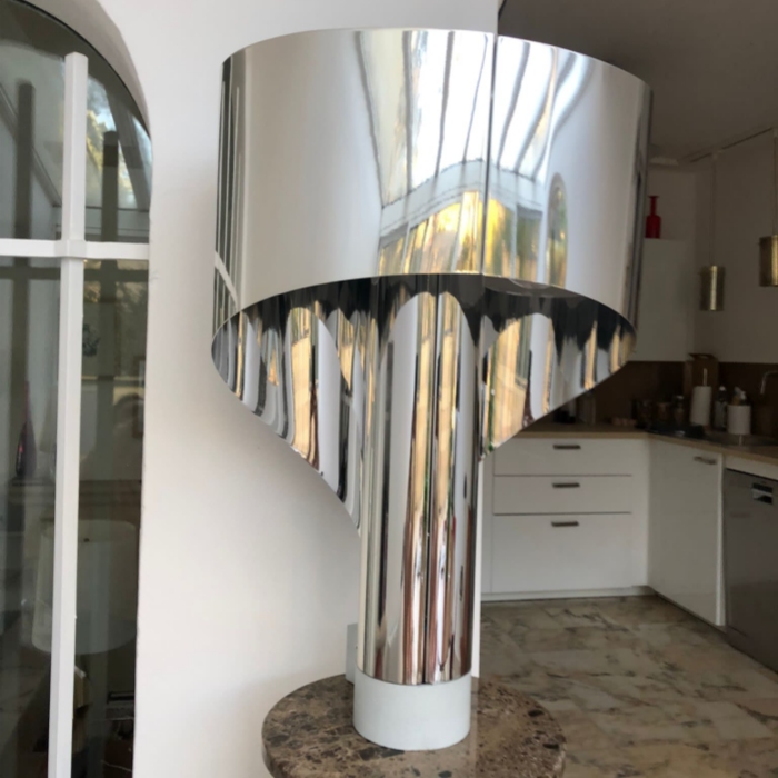 Mirror Finished Stainless Steel Vintage Lampshade