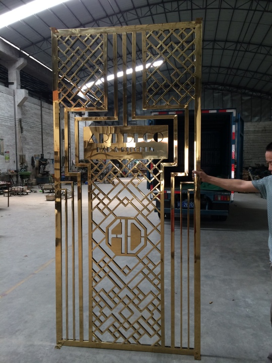 PVD brass sus screen panels